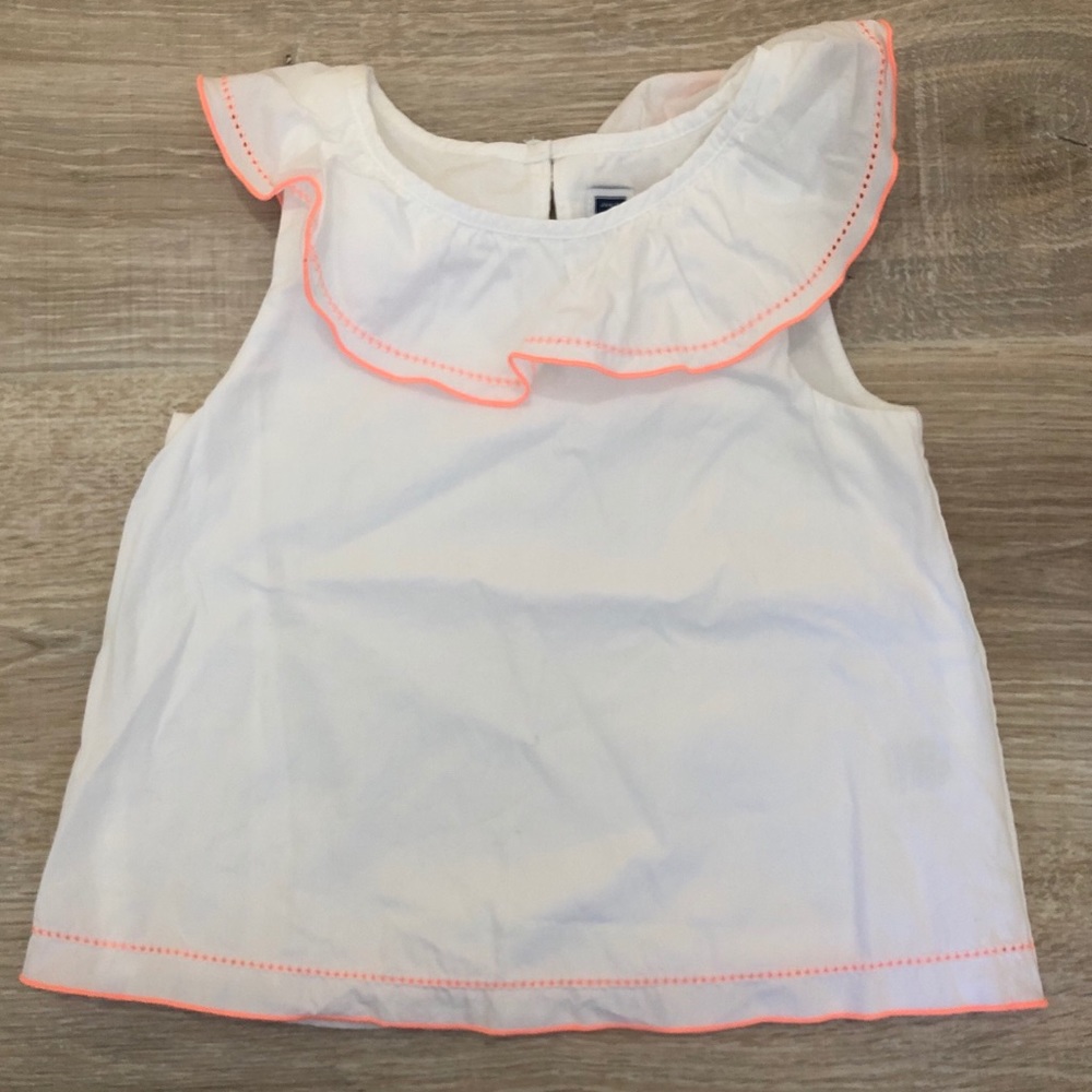 Janie and Jack Girls Ruffle Trim Top